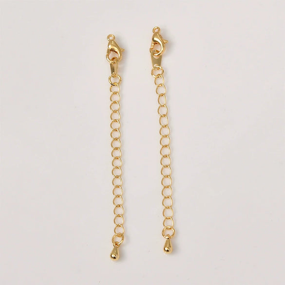 Jewelry Accessories Copper 14K Gold Plated Joker Pearl Bracelet Necklace With Lobster Buckle Extension Chain Diy Handmade
