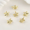 Jewelry Accessories Copper 14K Goldplated Oceanthemed Shell Starfish Coconut Tree Zircon Inlaid Diy Handmade