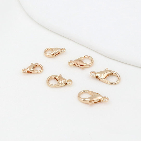 Jewelry Accessories Copper Lobster Buckle With 18K Gold Electroplating