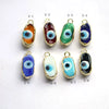 Jewelry Accessories Copper Oil Dripping Eyes Glass Bohemian Style Electroplated Pendant Necklace Bracelet
