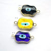 Jewelry Accessories Copper Oil Dripping Eyes Glass Bohemian Style Electroplated Pendant Necklace Bracelet