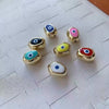 Jewelry Accessories Copper Oildrip Rainbowcolored Beaded Bracelet Necklace With Throughhole Beads Electroplating Craft