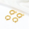 Jewelry Accessories Copper Open Closed Spring Buckle Electroplated For Necklace Bracelet Diy Handmade 18K Real Gold Colorpreserving