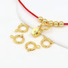 Jewelry Accessories Copper Open Closed Spring Buckle Electroplated For Necklace Bracelet Diy Handmade 18K Real Gold Colorpreserving