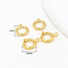 Jewelry Accessories Copper Open Closed Spring Buckle Electroplated For Necklace Bracelet Diy Handmade 18K Real Gold Colorpreserving