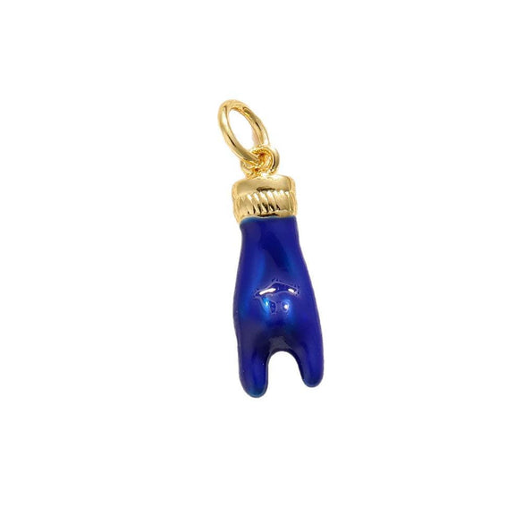 Jewelry Accessories Copper Pendant With Gesture Antler Pattern And Genuine Gold Colorpreserving Treatment