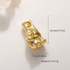 Jewelry Accessories Copper Pendant With Gesture Antler Pattern And Genuine Gold Colorpreserving Treatment