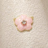 Jewelry Accessories Copper Plated Gold Flower Pendant Necklace With Sweet Style