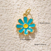 Jewelry Accessories Copper Plated Gold Flower Pendant Necklace With Sweet Style