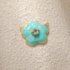 Jewelry Accessories Copper Plated Gold Flower Pendant Necklace With Sweet Style
