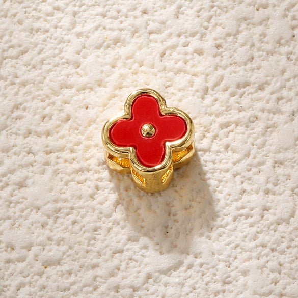 Jewelry Accessories Copper Plated Gold Flower Pendant Necklace With Sweet Style