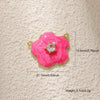 Jewelry Accessories Copper Plated Gold Flower Pendant Necklace With Sweet Style