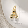 Jewelry Accessories Copper Plated Gold Letter Necklace Pendant