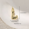 Jewelry Accessories Copper Plated Gold Letter Necklace Pendant