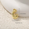 Jewelry Accessories Copper Plated Gold Letter Necklace Pendant