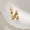 Jewelry Accessories Copper Plated Gold Letter Necklace Pendant