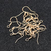Jewelry Accessories Copper 925 Silver Hypoallergenic Ear Hook Earrings Engraved Electroplated Diy Material Handmade