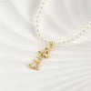 Jewelry Accessories Copper Small Fish Bone Pendant Electroplated With Fine Powder Zirconium And Pearl For Diy