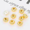 Jewelry Accessories Copper Spacer Beads 18K Real Gold Plated 14K Goldfilled Geometric Style Electroplated Wheel Flower Pumpkin Loose Beads For Diy Bracelet