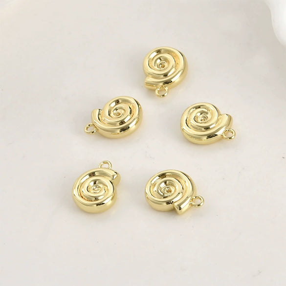 Jewelry Accessories Copper Starfish Shell Pendant Electroplating Simple Style Marine Series