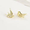 Jewelry Accessories Copper Swallow Pearl Double Hanging Electroplated Diy Material