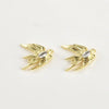 Jewelry Accessories Copper Swallow Pearl Double Hanging Electroplated Diy Material