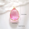 Jewelry Accessories Copper Wire Edge Conch Real Dried Flower Pendant Glue