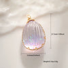 Jewelry Accessories Copper Wire Edge Conch Real Dried Flower Pendant Glue