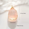 Jewelry Accessories Copper Wire Edge Conch Real Dried Flower Pendant Glue