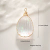 Jewelry Accessories Copper Wire Edge Conch Real Dried Flower Pendant Glue
