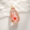 Jewelry Accessories Copper Wire Edge Conch Real Dried Flower Pendant Glue