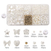 Jewelry Accessories Diy Handmade Loose Beads Imitation Pearl Beaded Bracelet Material With Love Pattern And Round Beads Style