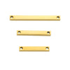 Jewelry Accessories Double Hole Mirror Stainless Steel 3D Stereo Stick Square Cylindrical Engraving Pendant Mirror Polishing