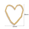 Jewelry Accessories Earrings Stainless Steel Geometric Hollow Frame Gold Electroplated Diy Handmade Pendant