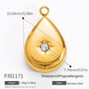 Jewelry Accessories Fashion Ol Style Titanium Steel And Stainless Steel Electroplated Devil's Eye Pendant Bracelet Necklace
