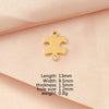 Jewelry Accessories Fashion Stainless Steel Mirror Pendant With Drill Irregular Jigsaw Diy Bracelet Necklace Fine Polishing