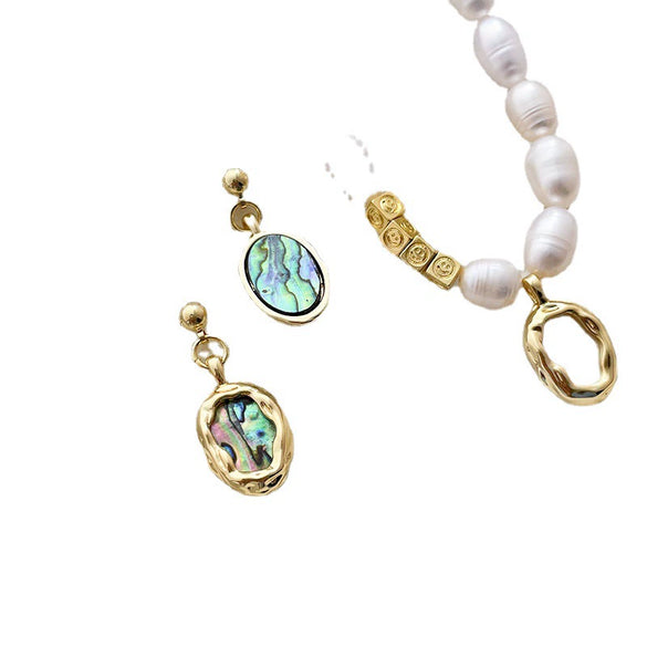 Jewelry Accessories Fritillary Abalone 14K Goldfilled Lines Pattern Electroplated Diy Handmade