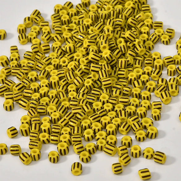 Jewelry Accessories Glass Glaze Color Stripes Beads For Diy Necklace Bracelet And Ear Jewelry