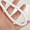 Jewelry Accessories Glass Glazed Pearlescent Flat Beads For Diy Bracelet Necklace