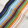 Jewelry Accessories Glass Glazed Pearlescent Flat Beads For Diy Bracelet Necklace