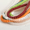 Jewelry Accessories Glass Glazed Pearlescent Flat Beads For Diy Bracelet Necklace