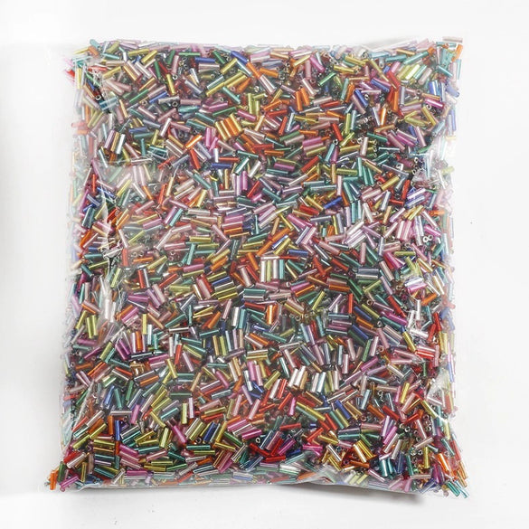 Jewelry Accessories Glass Silverfilled Tube And Rice Beads Handmade Diy Beading Materials