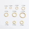 Jewelry Accessories Gold Electroplated Circle Open Hoop Earrings