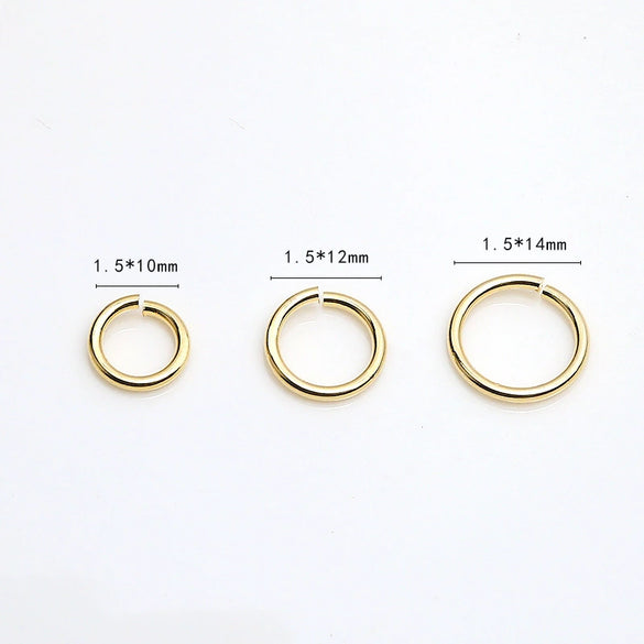 Jewelry Accessories Gold Electroplated Circle Open Hoop Earrings