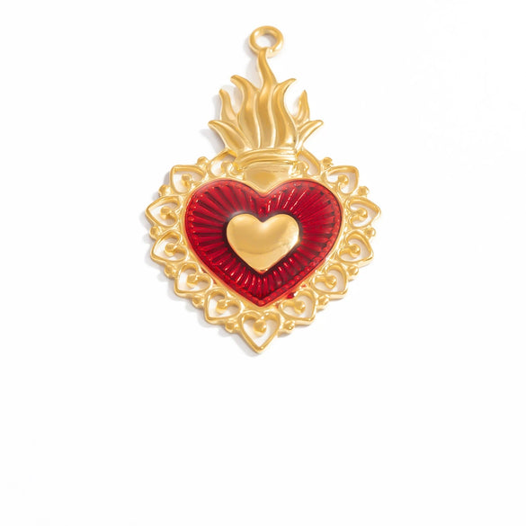 Jewelry Accessories Gothic Style Love Stainless Steel Pendant With Electroplating