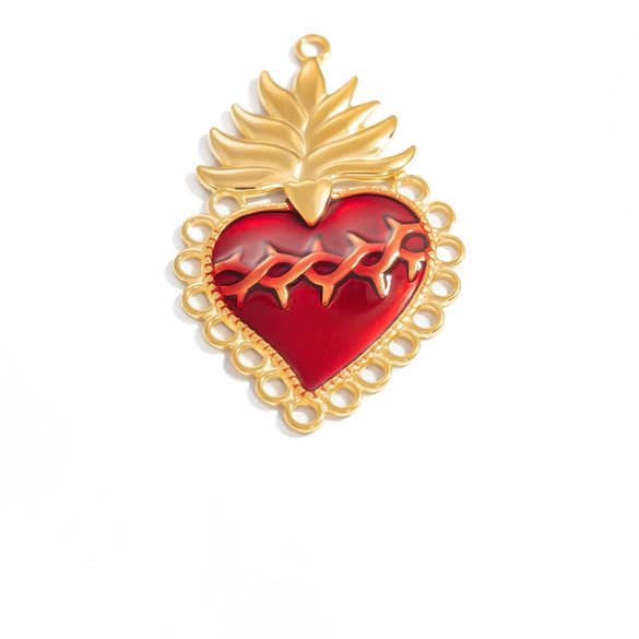 Jewelry Accessories Gothic Style Love Stainless Steel Pendant With Electroplating