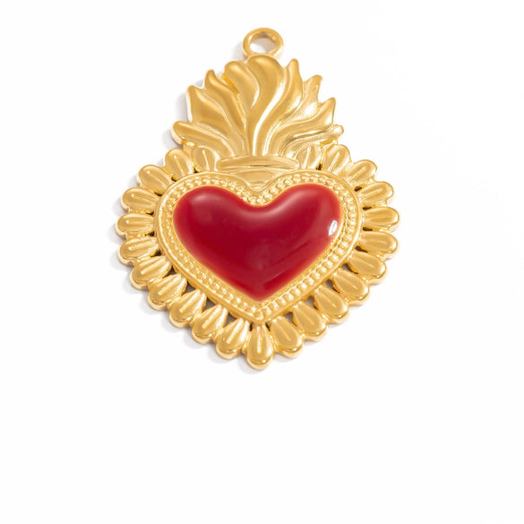 Jewelry Accessories Gothic Style Love Stainless Steel Pendant With Electroplating