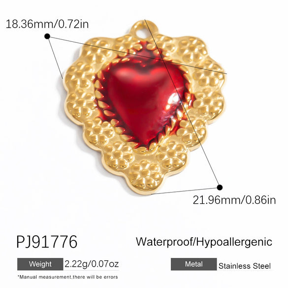 Jewelry Accessories Gothic Style Love Stainless Steel Pendant With Electroplating