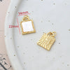 Jewelry Accessories Handmade With Natural Fritillary Bag Phlogopite Pendant Retro Style Electroplated 14K Gold Color Retention