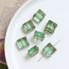 Jewelry Accessories Handwoven Retro Square Crystal And Antique Old Glass Beads Earrings Bracelet Necklace